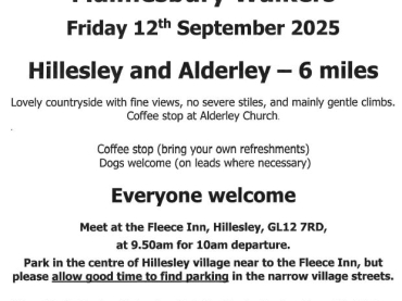 Malmesbury Walkers - Hillesley and Alderley 6 Miles